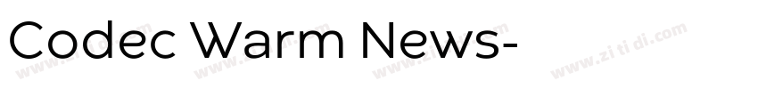 Codec Warm News字体转换